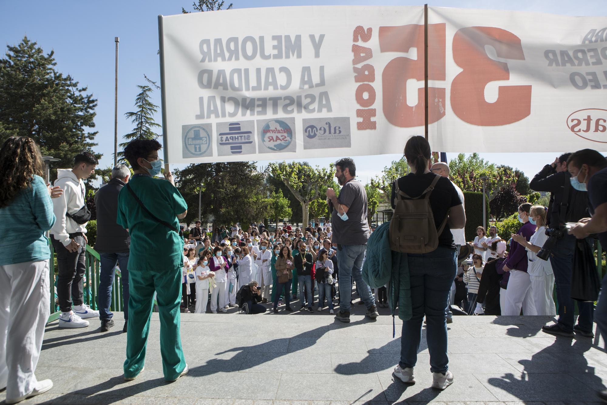 Concentración en el Hospital 12 de Octubre. Huelga por las 35 horas. - 3